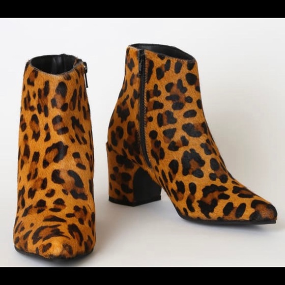 🆕RAG & CO CAMBRIA LEOPARD CALF HAIR BOOTIES - Picture 5 of 5